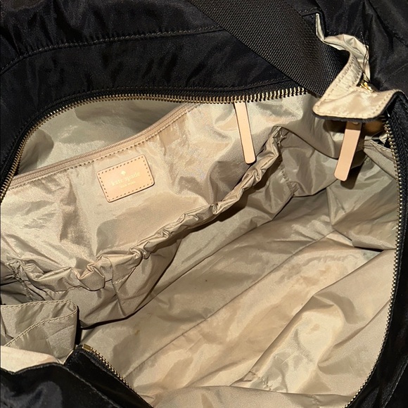 EUC Kate Spade Black nylon Tote Bag /diaper bag - Picture 4 of 8